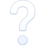 Ponto de interrogação branco - Facebook