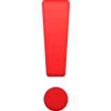 Ponto de exclamação vermelho - Facebook