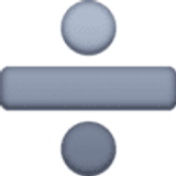 Símbolo de divisão - Facebook