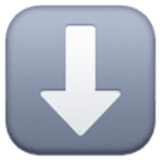 Seta para baixo - Facebook