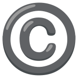 Símbolo de copyright - Noto Color Emoji