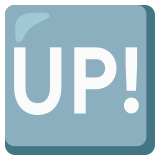 Botão "UP!" - Noto Color Emoji
