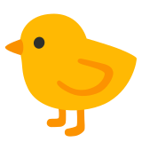Pintinho de perfil - Noto Color Emoji