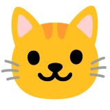 Rosto de gato - Noto Color Emoji