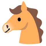 Rosto de cavalo - Noto Color Emoji