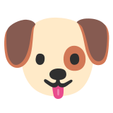 Rosto de cachorro - Noto Color Emoji
