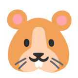 Rosto de hamster - Noto Color Emoji