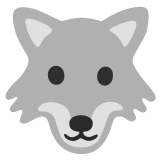 Rosto de lobo - Noto Color Emoji