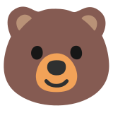 Rosto de urso - Noto Color Emoji