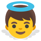 Bebê anjo - Noto Color Emoji