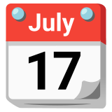 Calendário com folhas destacáveis - Noto Color Emoji