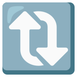 Setas verticais no sentido horário - Noto Color Emoji