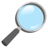 Lupa para a direita - Noto Color Emoji