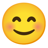 Rosto sorridente com olhos sorridentes - Noto Color Emoji