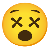 Rosto atordoado - Noto Color Emoji