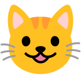 Rosto de gato sorrindo - Noto Color Emoji