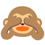 Macaco que não vê nada - Noto Color Emoji