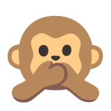 Macaco que não fala nada - Noto Color Emoji