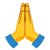 Mãos juntas - Noto Color Emoji