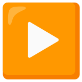 Botão reproduzir - Noto Color Emoji