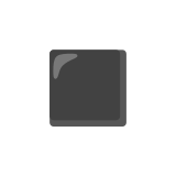 Quadrado preto médio menor - Noto Color Emoji