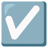 Caixa de seleção marcada com tique - Noto Color Emoji