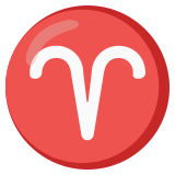 Signo de Áries - Noto Color Emoji