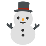 Boneco de neve sem neve - Noto Color Emoji