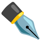 Ponta de caneta tinteiro - Noto Color Emoji