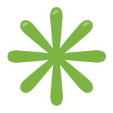 Asterisco de oito pontas - Noto Color Emoji