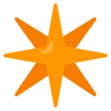 Estrela de oito pontas - Noto Color Emoji