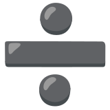 Símbolo de divisão - Noto Color Emoji