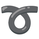 Laço encaracolado - Noto Color Emoji