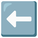 Seta para a esquerda - Noto Color Emoji