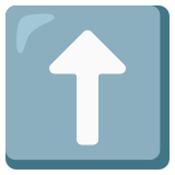 Seta para cima - Noto Color Emoji