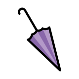 Guarda-chuva fechado - OpenMoji