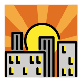 Pôr do sol - OpenMoji