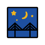 Ponte à noite - OpenMoji