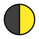 Quarto crescente - OpenMoji