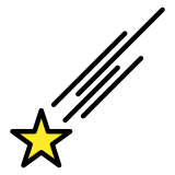 Estrela cadente - OpenMoji