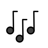 Notas musicais - OpenMoji