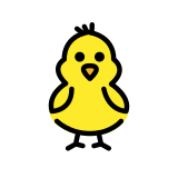 Pintinho de frente - OpenMoji