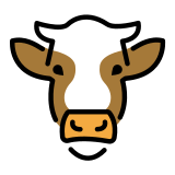 Rosto de vaca - OpenMoji