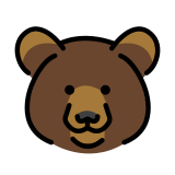 Rosto de urso - OpenMoji