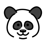 Rosto de panda - OpenMoji