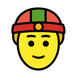 Homem de boné - OpenMoji