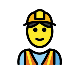 Trabalhador de construção civil - OpenMoji