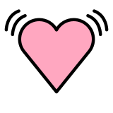 Coração pulsante - OpenMoji