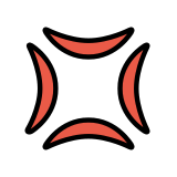 Símbolo de raiva - OpenMoji