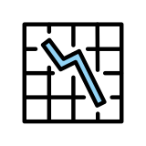 Gráfico caindo - OpenMoji